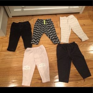 5 pairs of baby girl/boy leggings